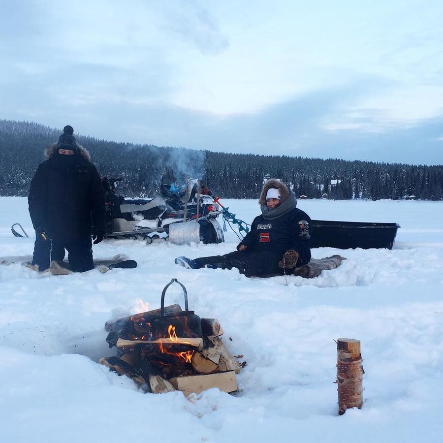 Camp Caroli Wooden Cabins Jukkasjärvi Kültér fotó